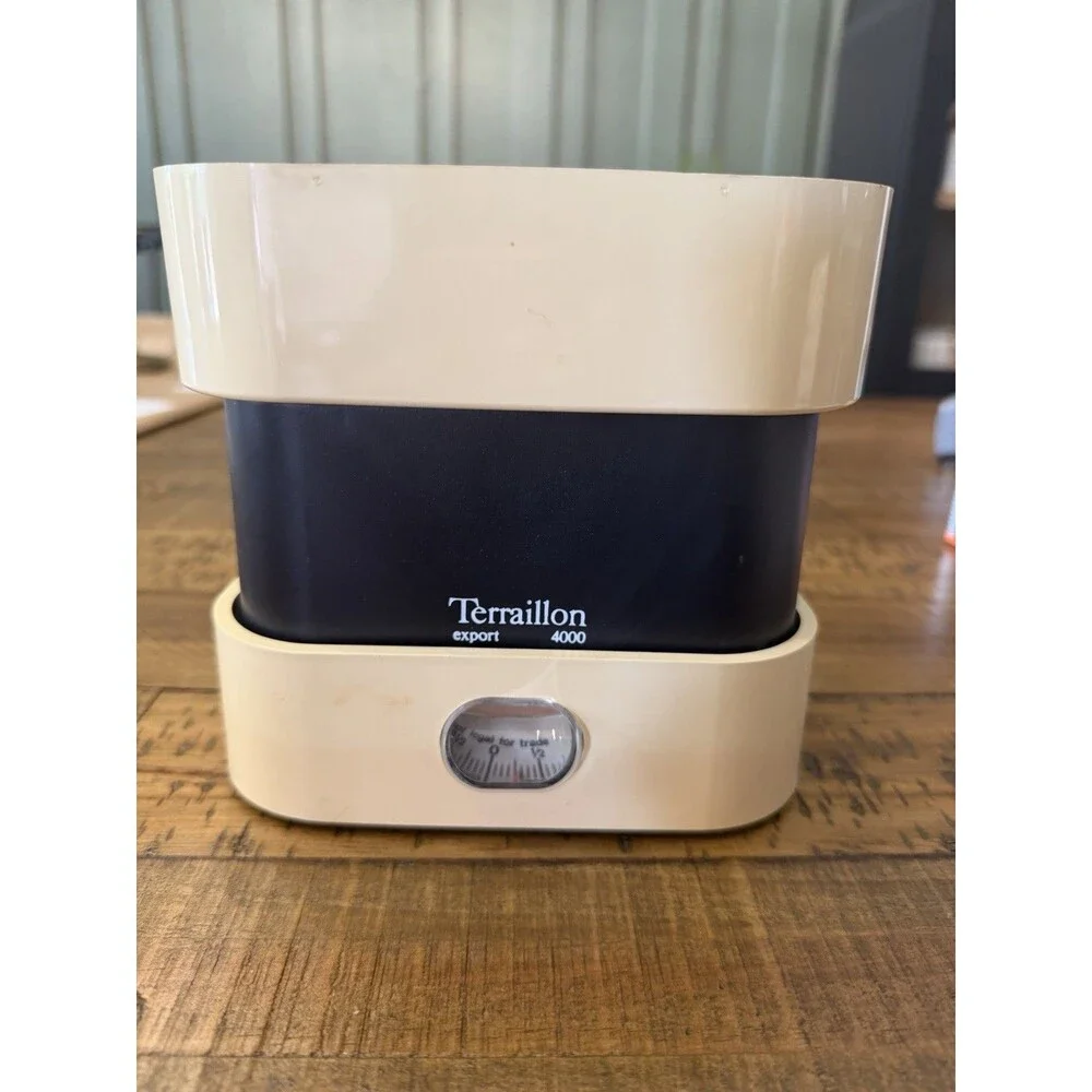 Vintage Terraillon Export 4000 Kitchen Scale Retro Amber France 1970s